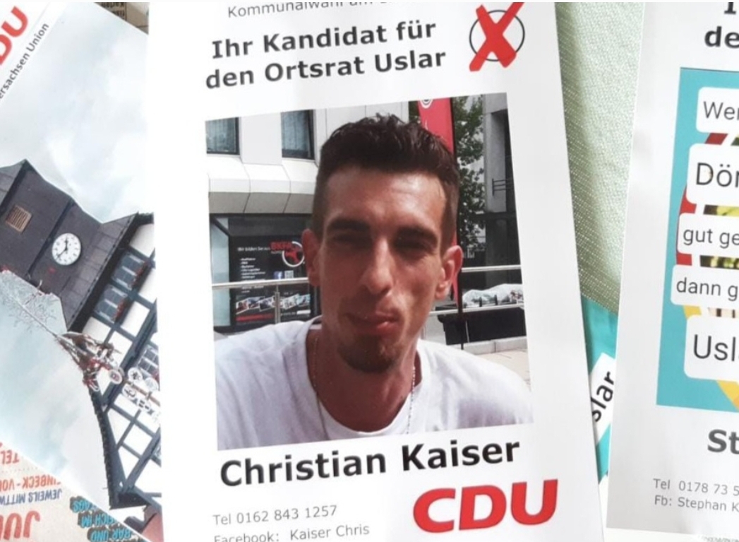 Flyer von Christian Kaiser zur Wahl 2021